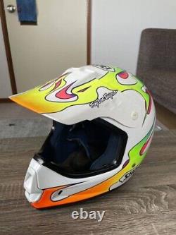 Vintage SHOEI VF-X TROYLEE Motocross Helmet White Size XL