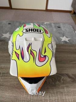 Vintage SHOEI VF-X TROYLEE Motocross Helmet White Size XL