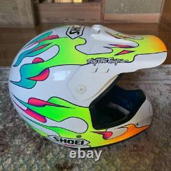 Vintage SHOEI VF-X TROYLEE Troy Lee Designs Motocross Helmet White Size XL