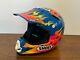 Vintage SHOEI VF-X-TROYMAX Motocross Helmet Size M Blue Troy Lee Designs