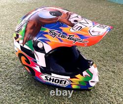 Vintage SHOEI VF-X2 Custom Paint Motocross Helmet Size S Near Mint
