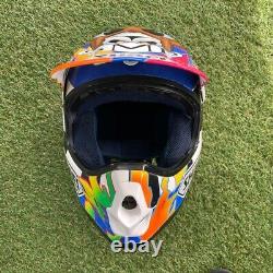 Vintage SHOEI VF-X2 Custom Paint Motocross Helmet Size S Near Mint