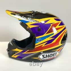 Vintage SHOEI VF-X2 DAMON BRADSHAW Motocross Helmet Size S Troy Lee Designs