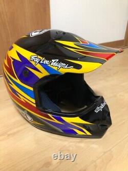Vintage SHOEI VF-X2 Damon Bradshaw Replica Motocross Helmet Size M Troy Lee