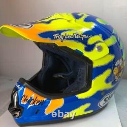 Vintage SHOEI VF-X2 Jeff Matiasevich Model Motocross Helmet Size L Troy Lee