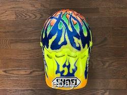 Vintage SHOEI VF-X2 Motocross Helmet Jeff Matiasevich CHICKEN Reprica Size L