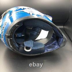 Vintage SHOEI VF-X2 Motocross Helmet Size M Custom Paint Comic