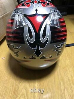 Vintage SHOEI VFX-R Motocross Helmet Size M Silver/ Red Troy Lee Designs