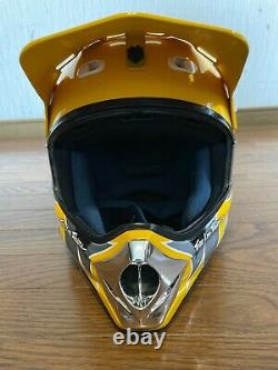 Vintage SHOEI VFX-R Motocross Helmet Troy Lee Designs Size M Yellow