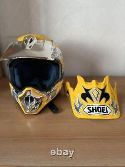 Vintage SHOEI VFX-R Size M Yellow Troy Lee Designs Motocross Helmet Spare visor