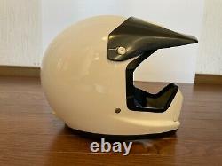 Vintage SHOEI VX-4R Motocross Helmet Size XL White withextra Troy Lee Visor