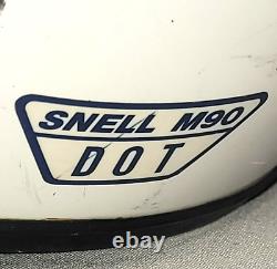 Vintage SHOEI White Black Motocross Dirt Bike Helmet Adult Medium Made in Japan