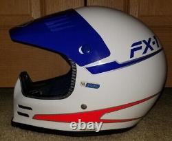 Vintage Shoei FX-1 Motorcycle Helmet Motocross Med 7 1/8 7 1/4 Snell NICE