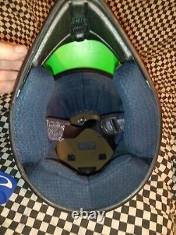 Vintage Shoei FX2 Racing helmet green S Oakley goggles, bell Simpson