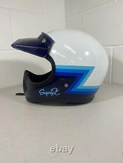 Vintage Shoei Supra-X EX-3-80 Moto Cross Helmet M Snell 80 Bell Simpson