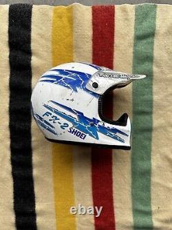 Vintage Shoei Troy Lee Designs Motocross Bmx Motorcycle Helmet SNELL Japan Sz L