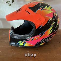 Vintage Shoei Troy Lee Designs Motocross Motorcycle Helmet Japan Sz L Bell 1993