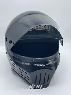 Vintage Simpson Black Darth Vader Motorcycle Motocross MX Helmet Full Face 7 1/4