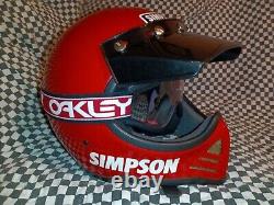 Vintage Simpson M52 Racing Helmet 7-1/4 Oakley Snell 80 bell shoei