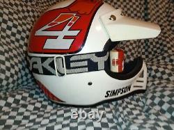 Vintage Simpson M52 Racing Helmet 7-3/8 Oakley Snell 80 bell shoei
