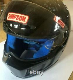 Vintage Simpson Super Bandit 7-5/8 6/92 1992 Drag Racing, Auto/Motocross Helmet