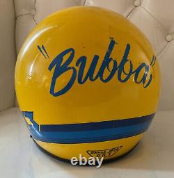 Vintage Snell SHOEI Motocross Helmet VX-3 Large 7 3/8 7 1/2 BUBBA Yellow