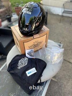 Vintage Sturgis Harley-Davidson Gloss Black Helmet 97212-02V/002S