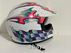 Vintage Troy Lee Snell M90 Neon Colored Motocross Motorcycle Helmet KBC TK300 SM