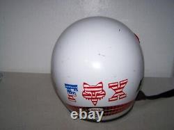 Vintage White Bell Moto 4 Motorcycle Helmet size 7 1/4 58