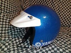 Vintage Yamaha MOTO CROSS HELMET 7 3/8 Blue aria shoei Buco