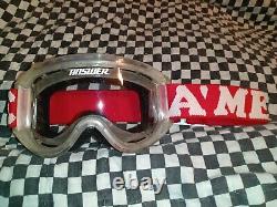 Vintage answer racing goggles/mask bmx, mx, ama, motocross, helmet, visor
