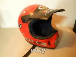Vintage moto 4 Honda bell motocross dirt bike BMX helmet troy lee designs