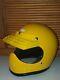 Vtg 1976 Bell Moto Star Yellow Full Face Motorcycle Motocross Racing Helmet Lg