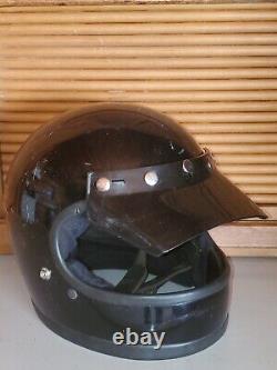 Vtg 1979 Bell Star 120 Full Face Motorcycle Motocross Racing Helmet XL 7-5/8