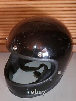 Vtg 1979 Bell Star 120 Full Face Motorcycle Motocross Racing Helmet XL 7-5/8