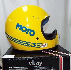 Vtg 1985 BELL MOTO 3 PRO Motocross Helmet NOS in Box Suzuki Colors RM Quadracer