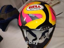 Vtg 1995 BELL MOTO 6 Jeremy McGrath Showtime Replica Motocross Helmet Withbag