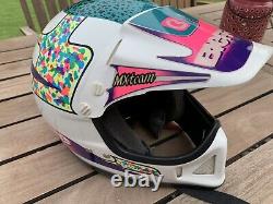 Vtg 80s 90s Bieffe BX6 Helmet Motocross Italy MX TEAM Snell 1992 Medium 58