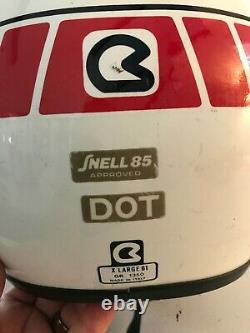 Vtg 80s 90s Bieffe BX6 Helmet Motocross Italy MX TEAM Snell 85 XL GR1350 w bag