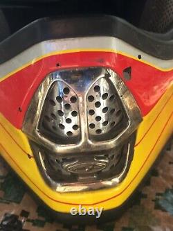Vtg Answer Racing Motocross Helmet some scratches Red M7 Fiberglass Large-60cm