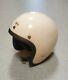 Vtg Bell RT 1974 White 7 3/8 Motorcycle Motocross Open face Racing Helmet