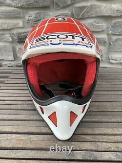 Vtg Bieffe Full Face Helmet Dirt Bike Motorcross 80s 90s Italy Size XL 61 cm