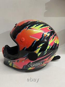 Vtg Colorful AGV Snell M90 Motocross Motorcycle Helmet 1994 7 5/8-7 3/4 SHOEI