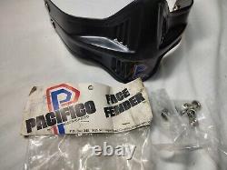 Vtg Pacifico Face Fender black NOS Motocross AHRMA Mad Max Helmet mouth guard