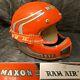 Vtg Red Maxon Ram Air BMX Dirt Bike Motocross Helmet Sz Large Scott Goggles