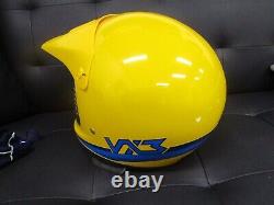 Vtg SHOEI Motocross Helmet VX-3 with Factory Tag Stickers & Bag SUPER NICE