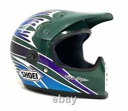 Vtg SHOEI Motorcycle Helmet Troy Lee Designs Motocross Off Road Japan Large L