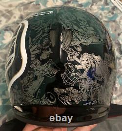 Vtg Troy Lee Designs D2 Helmet History With Bag Euc Rare Htf Black/gold Sz M/l
