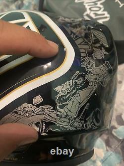 Vtg Troy Lee Designs D2 Helmet History With Bag Euc Rare Htf Black/gold Sz M/l